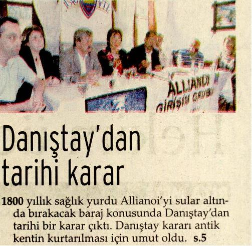 EVRENSEL 10.10.2009  "DANIŞTAYDAN TARİHİ KARAR"