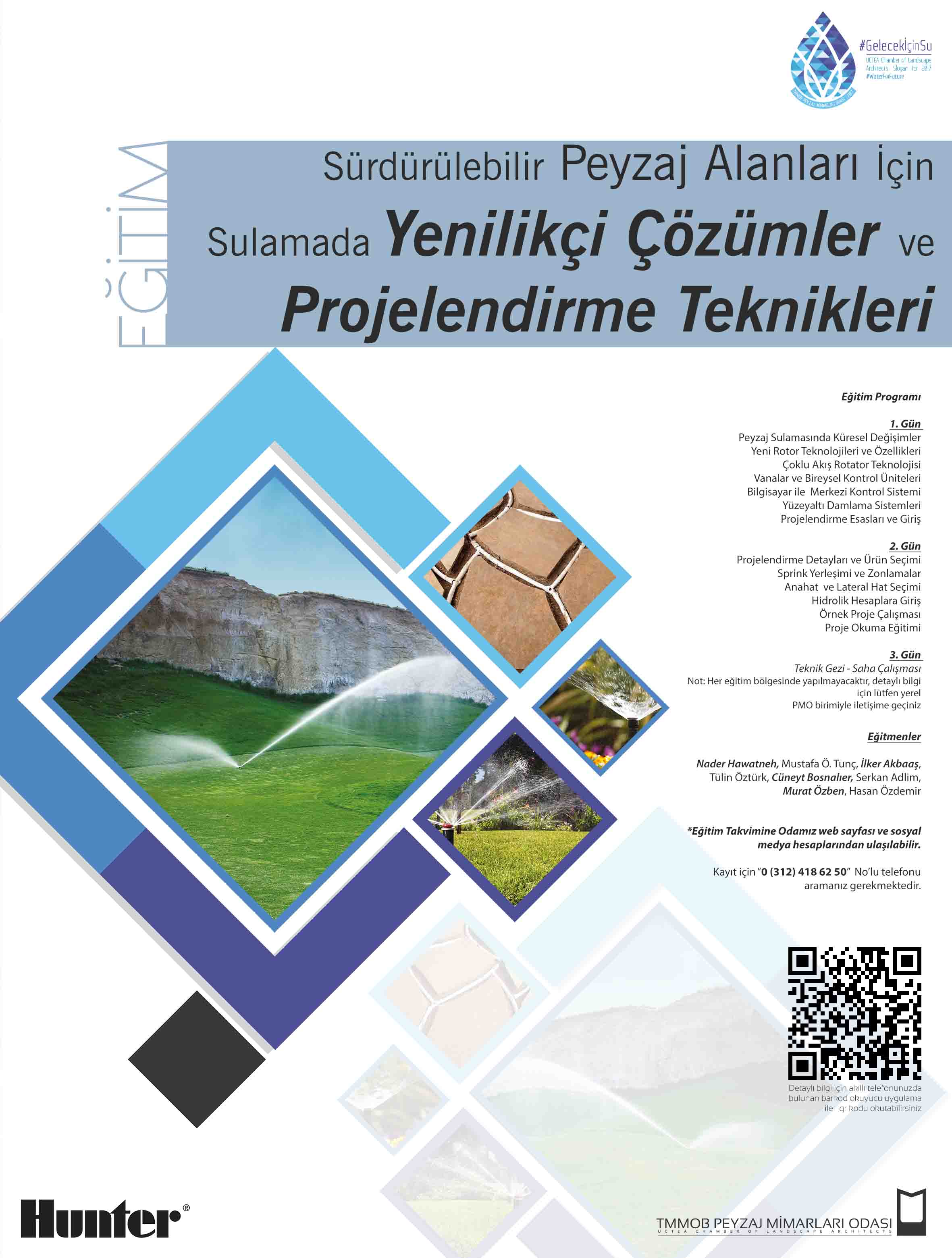 SÜRDÜRÜLEBİLİR PEYZAJ ALANLARI İÇİN SULAMADA YENİLİKÇİ ÇÖZÜMLER VE PROJELENDİRME TEKNİKLERİ EĞİTİMLERİ