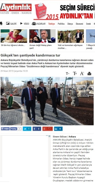 GÖKÇEK’TEN ŞANTİYEDE KANDIRMACA TUR 29.04.2015 / AYDINLIK