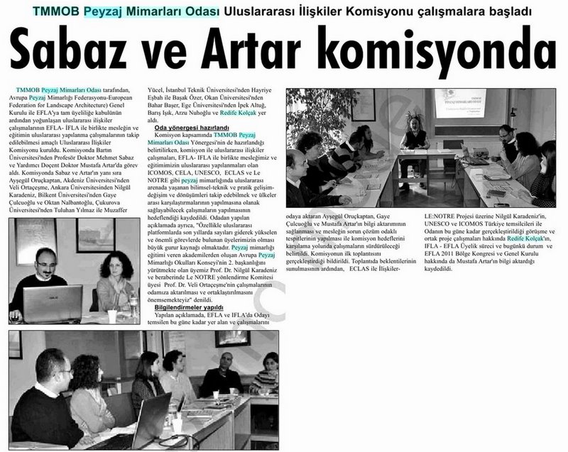 10 ARALIK 2011 GÜNÜ ODAMIZDA 1. ULUSLARARASI İLİŞKİLER KOMİSYONU TOPLANTISI GERÇEKLEŞTİRİLDİ.