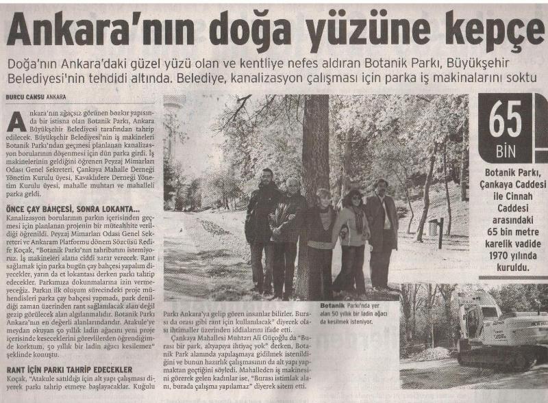 ANKARANIN DOĞA YÜZÜNE KEPÇE-20.10.2011 -BİRGÜN