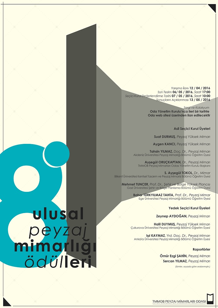 8. ULUSAL PEYZAJ MİMARLIĞI ÖDÜLLERİ - 13 MAYIS 2016