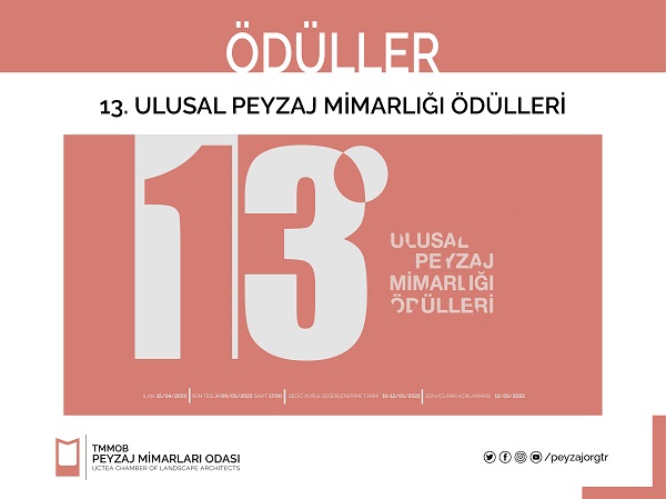 13. ULUSAL PEYZAJ MİMARLIĞI ÖDÜLLERİ
