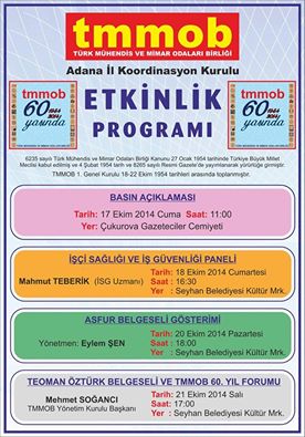 TMMOB 60 YAŞINDA!!!