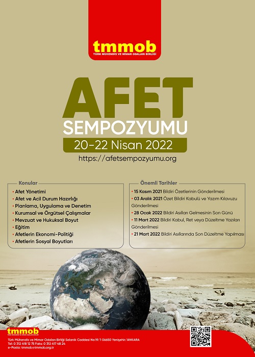 TMMOB AFET SEMPOZYUMU 2022