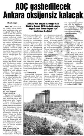 EVRENSEL - AOÇ GASBEDİLECEK ANKARA OKSİJENSİZ KALACAK. 17.06.2012